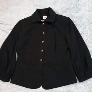 Cabi Jacket Womens 4‎ Black Blazer Military Button Up Band Career Preppy Comfort